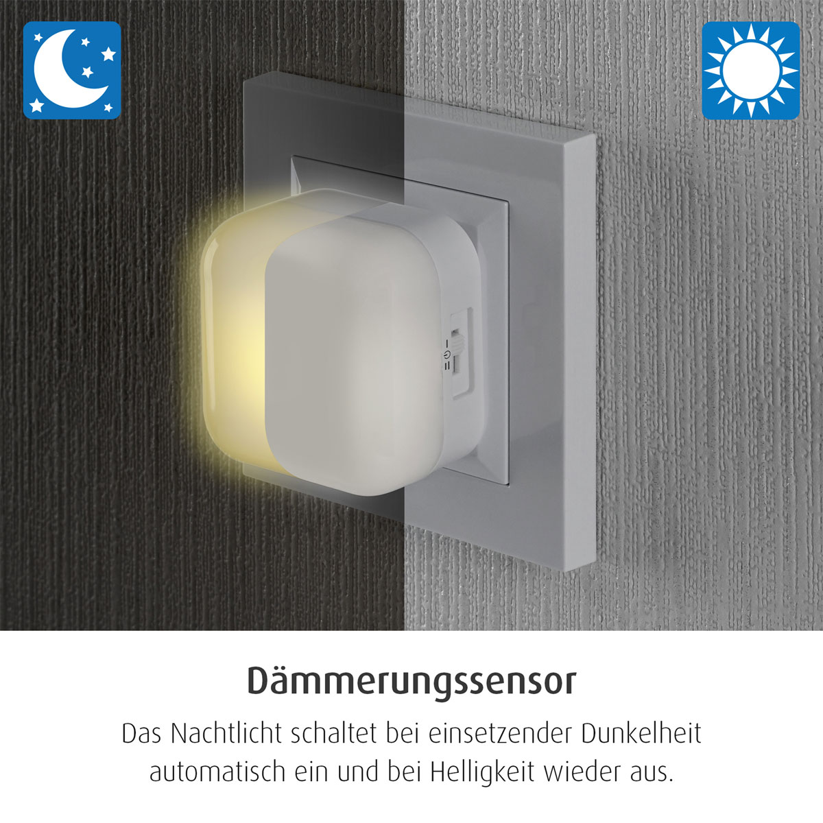 LED-Nachtlicht SleepLight 2in1 hellgrau Bild 6