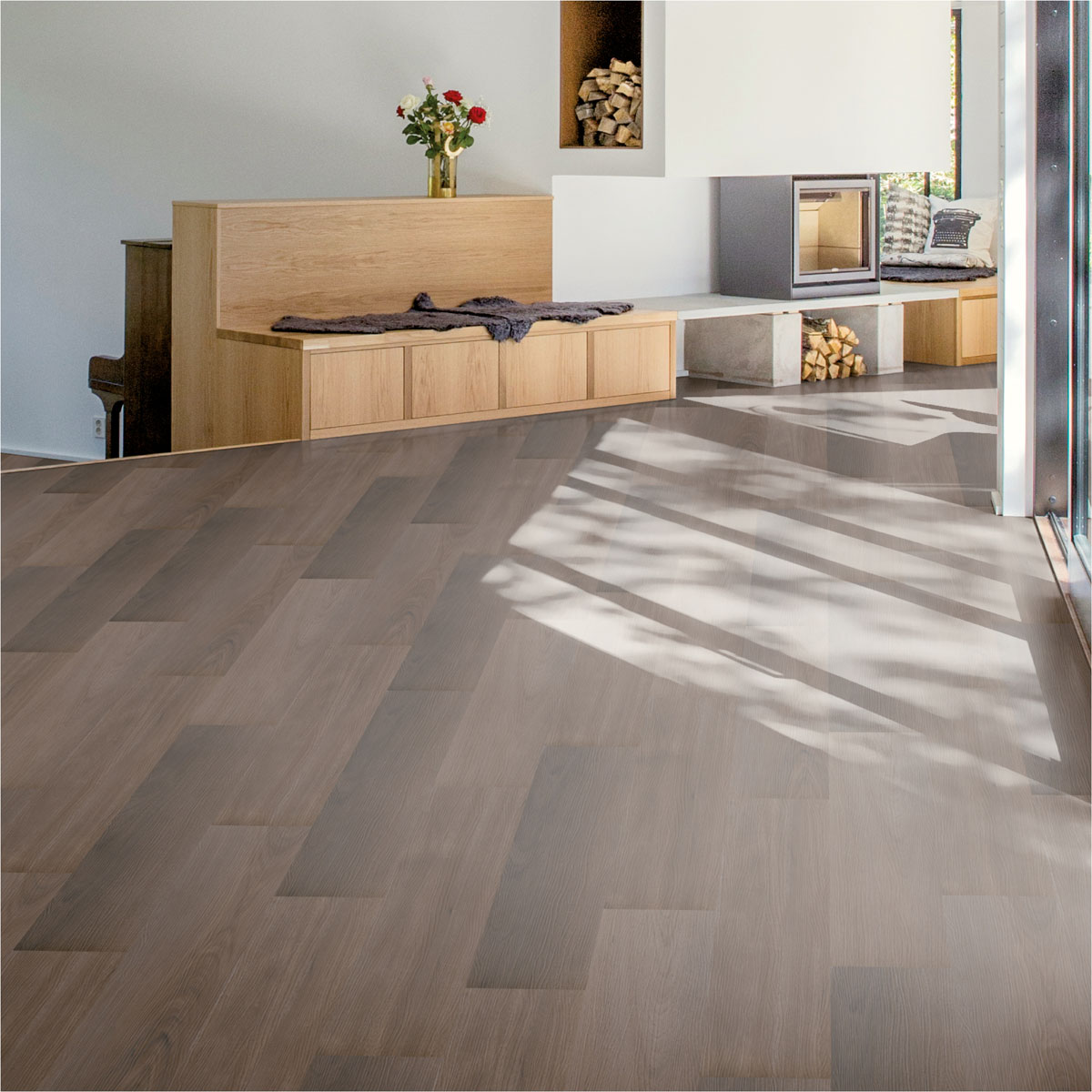 Vinyl SPC Eiche Posen 1220 x 181 x 4,5 mm Bild 2