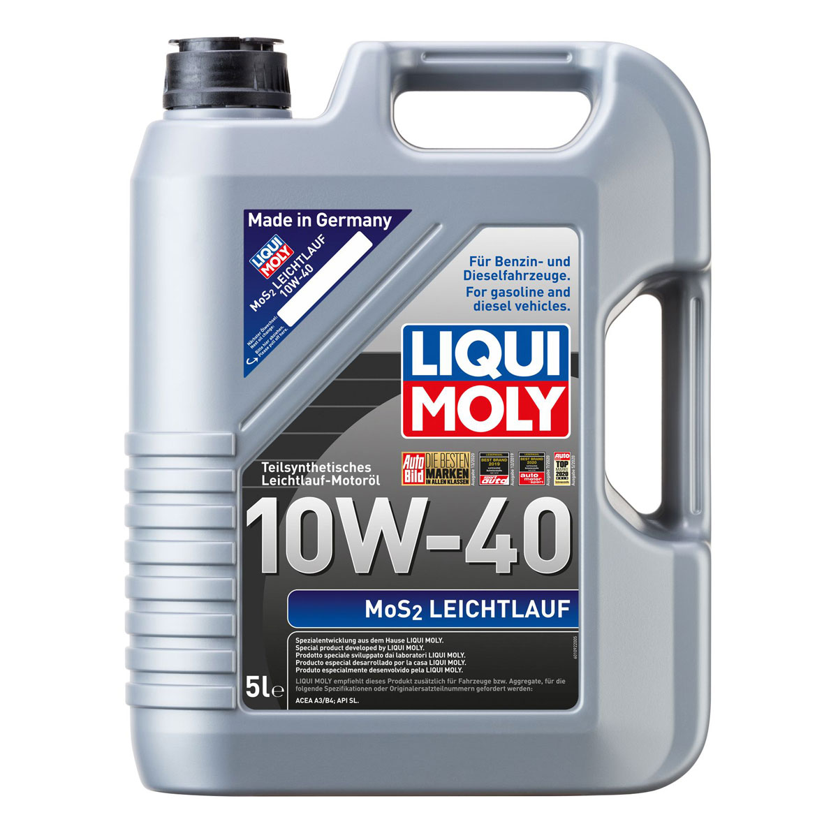 Liqui Moly Motor-Öl Mos2-Leichtlauf 10W-40 5 L