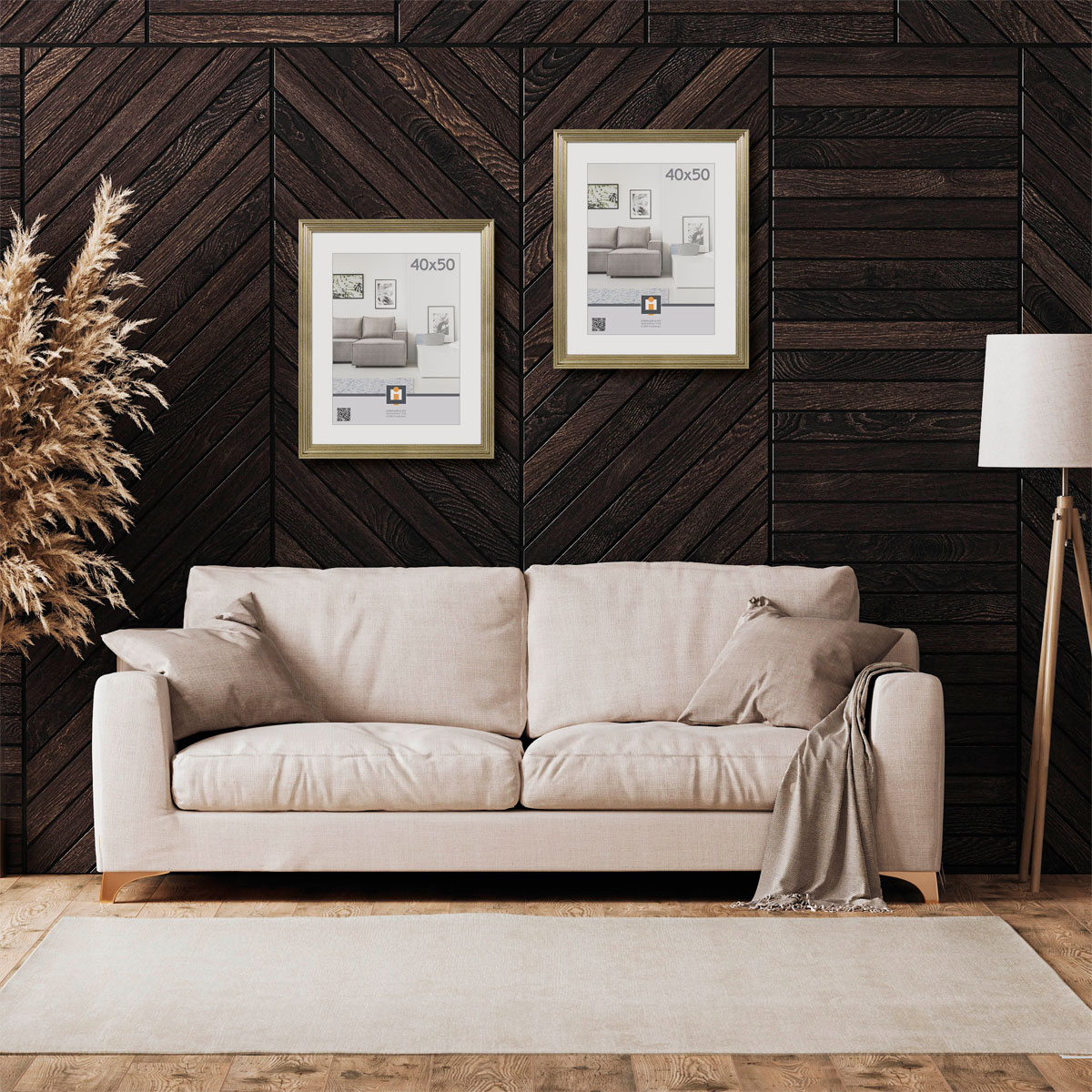 Bilderrahmen Salerno 40x50 cm silber Bild 2