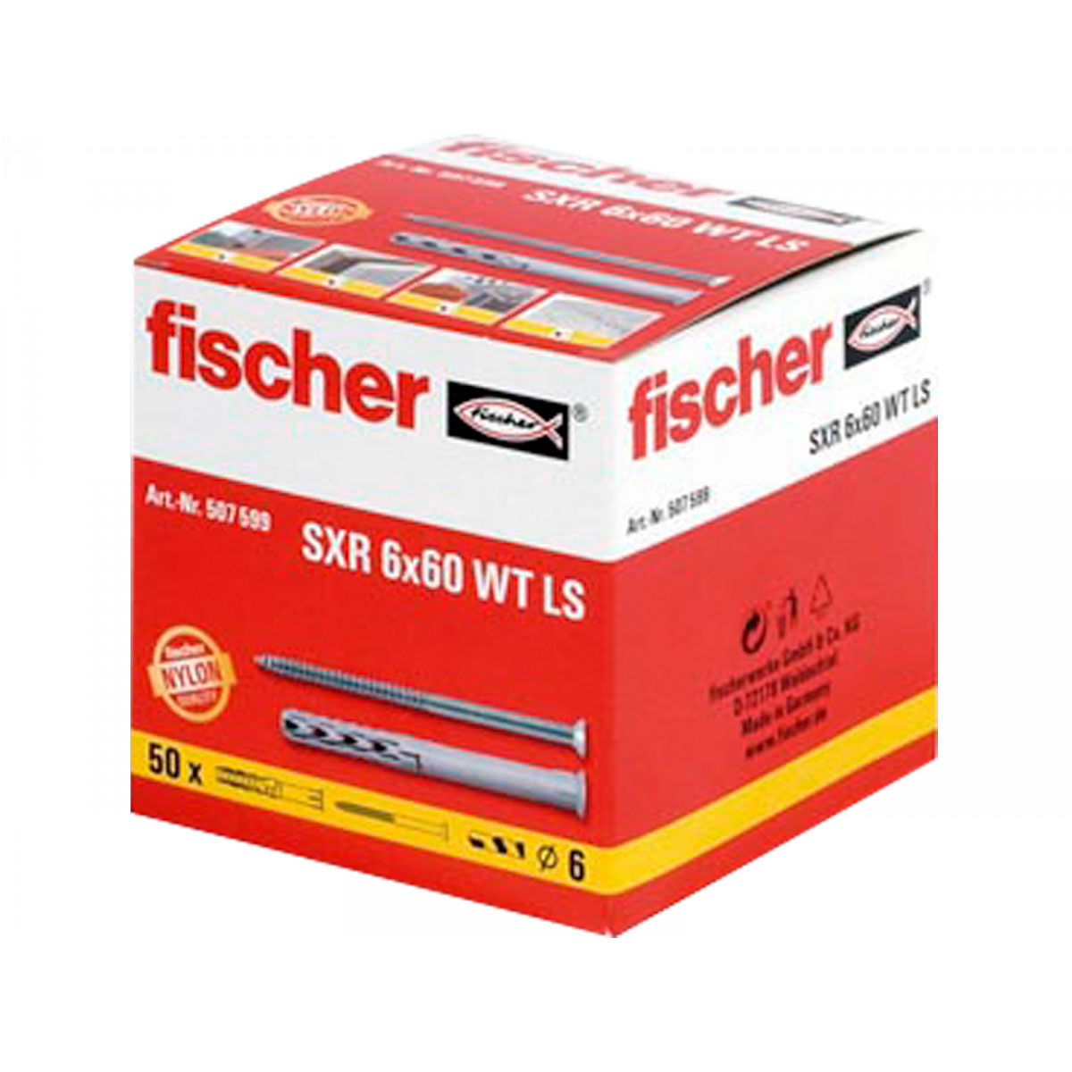 Fischer  Langschaftdübel SXR 6 x 60 WT Is