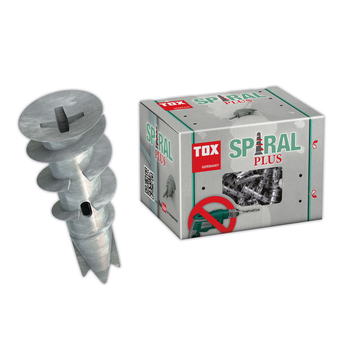 TOX Gipskartondübel Spiral Plus mit Schrauben 37-4 50 Stück Bild 2
