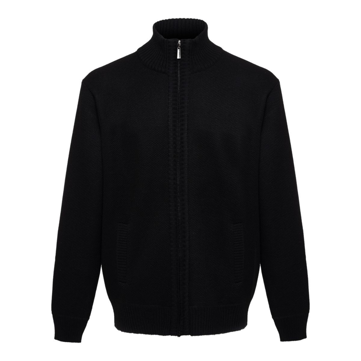 Terrax Workwear Strickjacke Herren schwarz melange 2XL