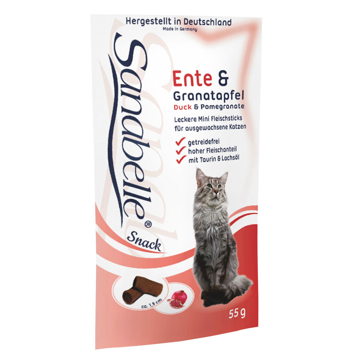sanabelle Snack Ente und Granatapfel 55g
