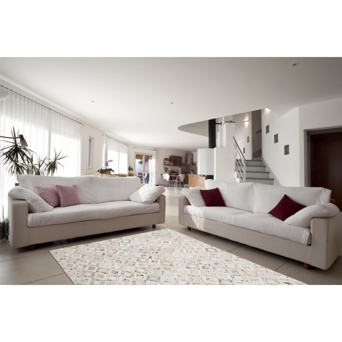 Spark 110 Elfenbein / Chrom 120cm x 170cm Bild 2