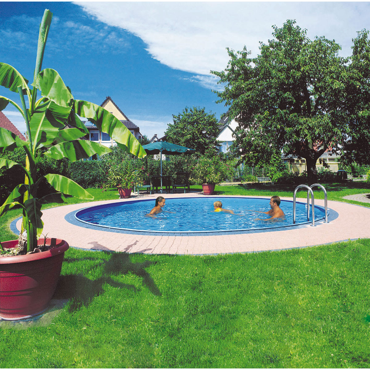 Rundbecken-Set Sunrise 400 x 120 cm