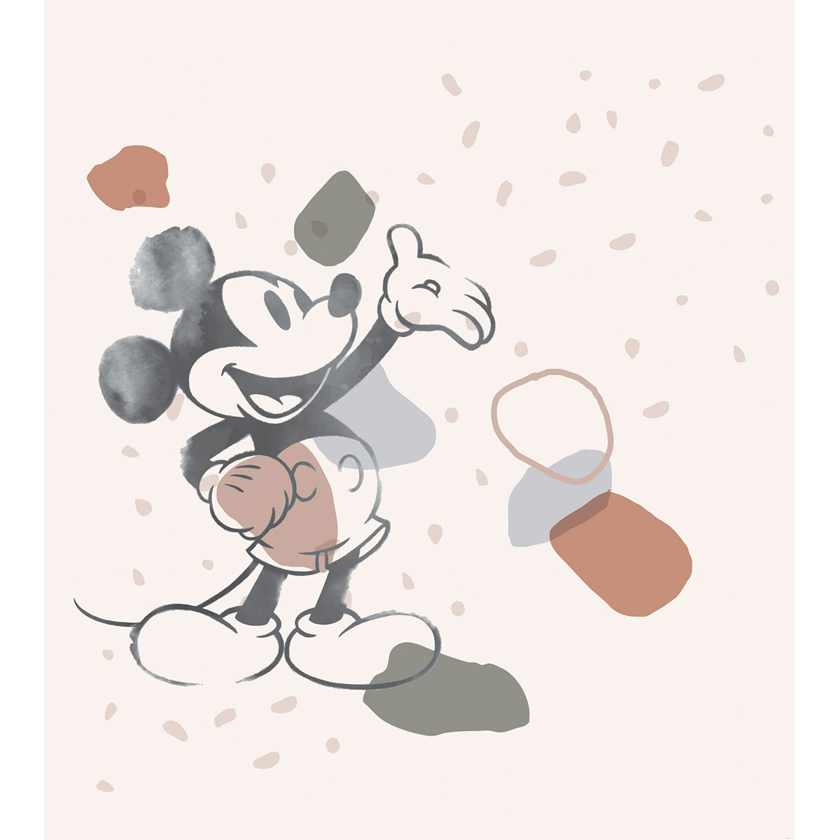 Komar  Vlies Fototapete Mickey Organic Shapes 250x280 cm Bild 2