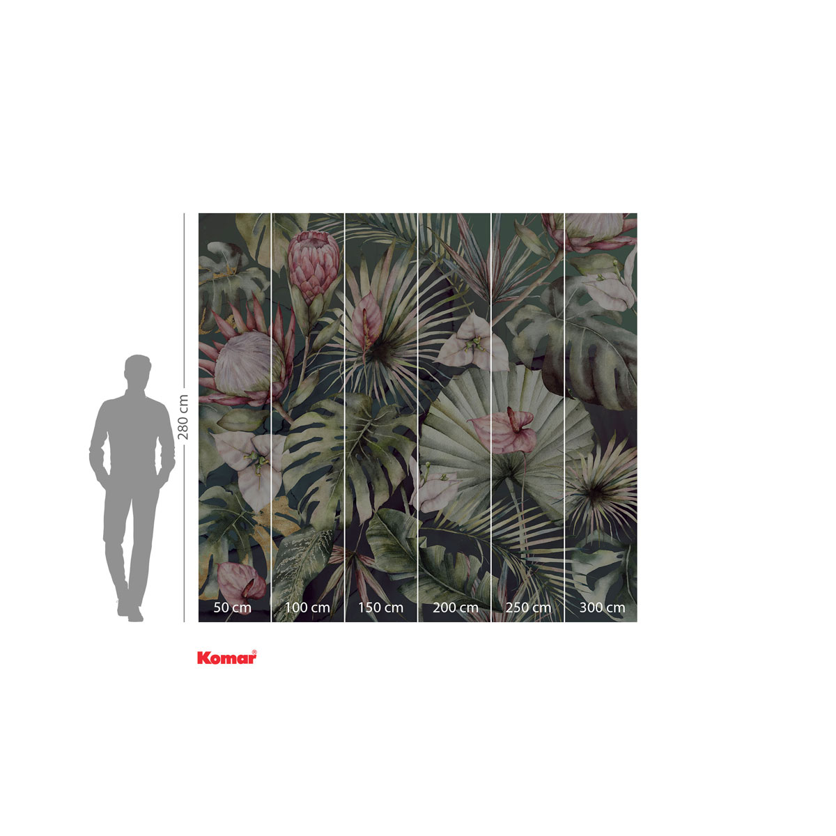 Komar  Vlies Fototapete Monsterawelt 300x280 cm Bild 3