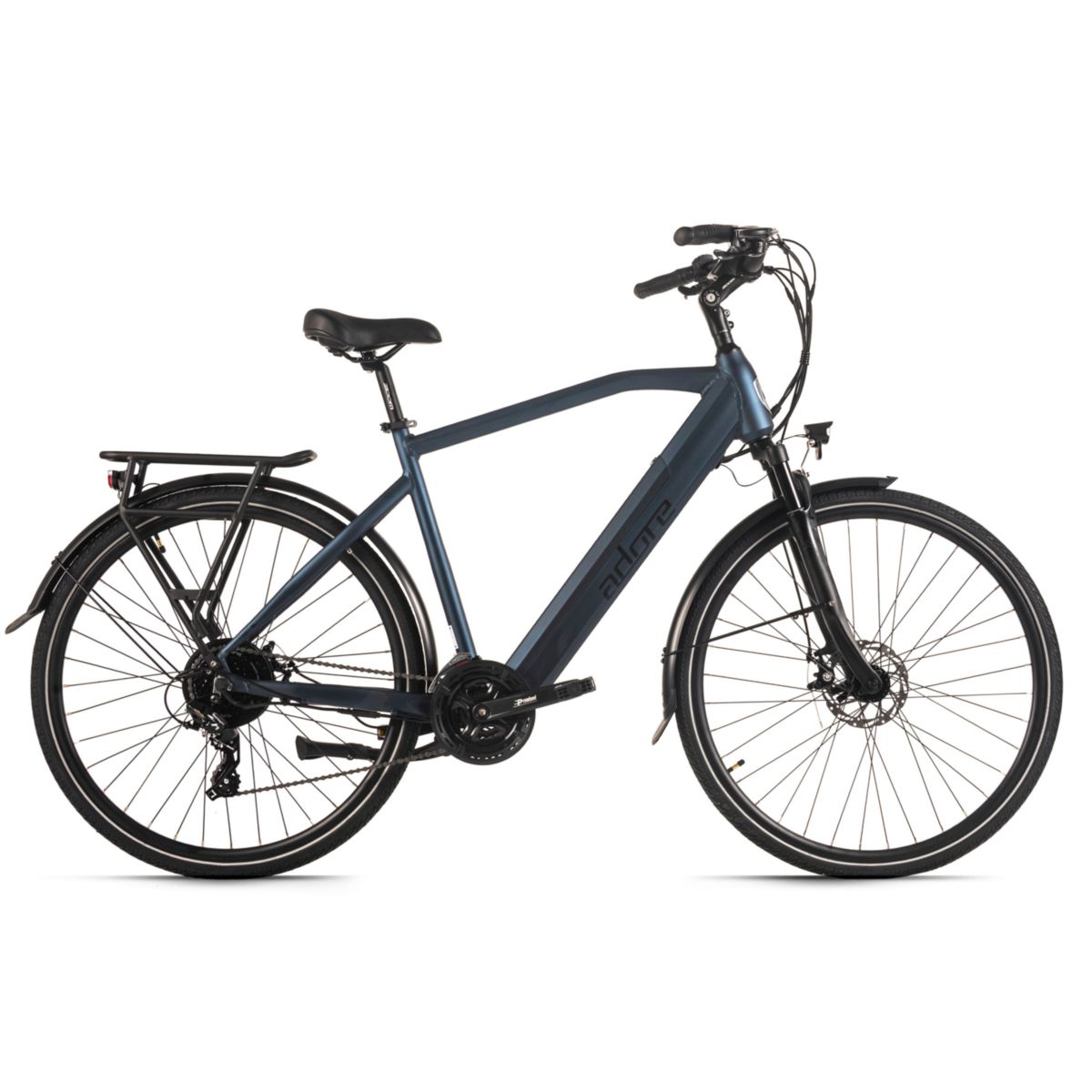 KS Cycling ADORE E-Trekkingbike 28" Alu Trekking E-Bike ATR-190 Heckmotor 50NM / 15Ah Dunkelblau matt