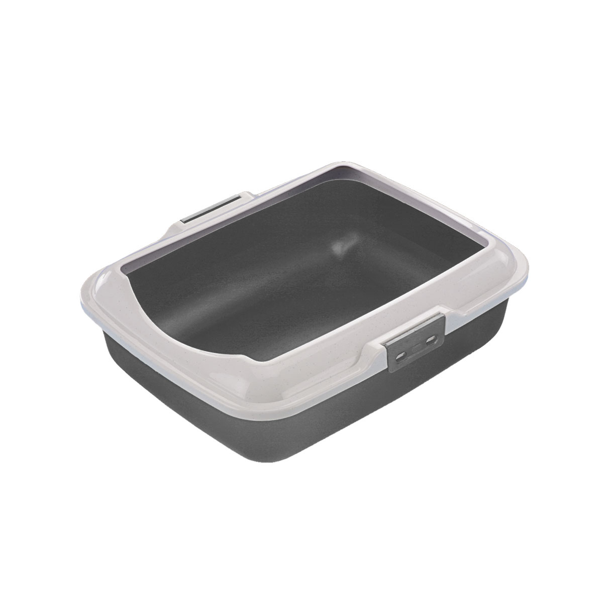 Katzentoilette grau 50 x 40 x 16 cm