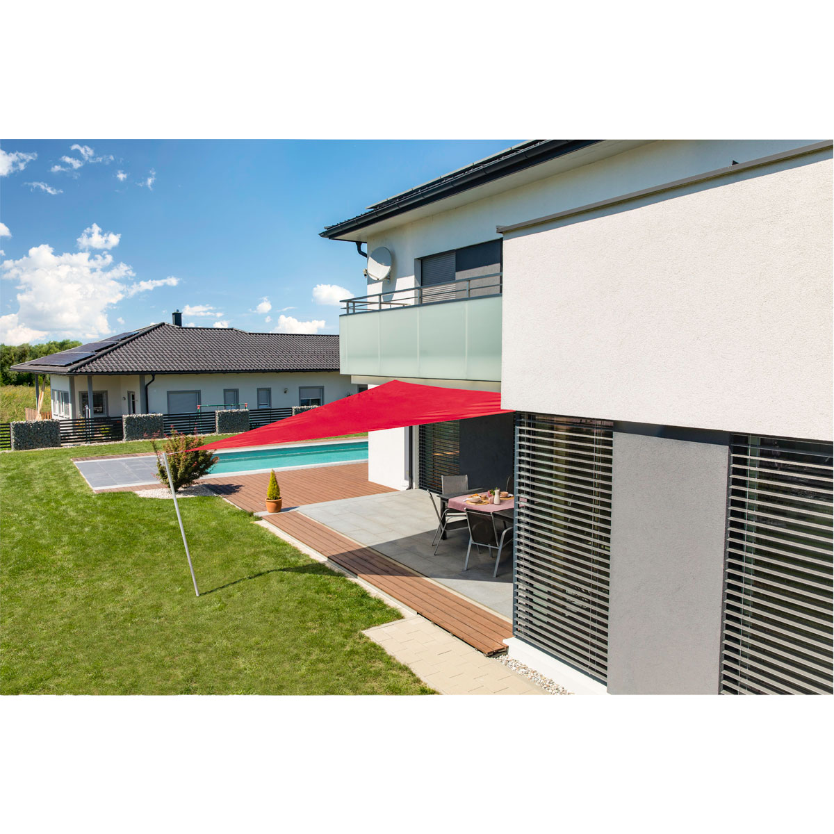 Dreieck-Segel Cannes 5 x 5 x 5 m brick Bild 3