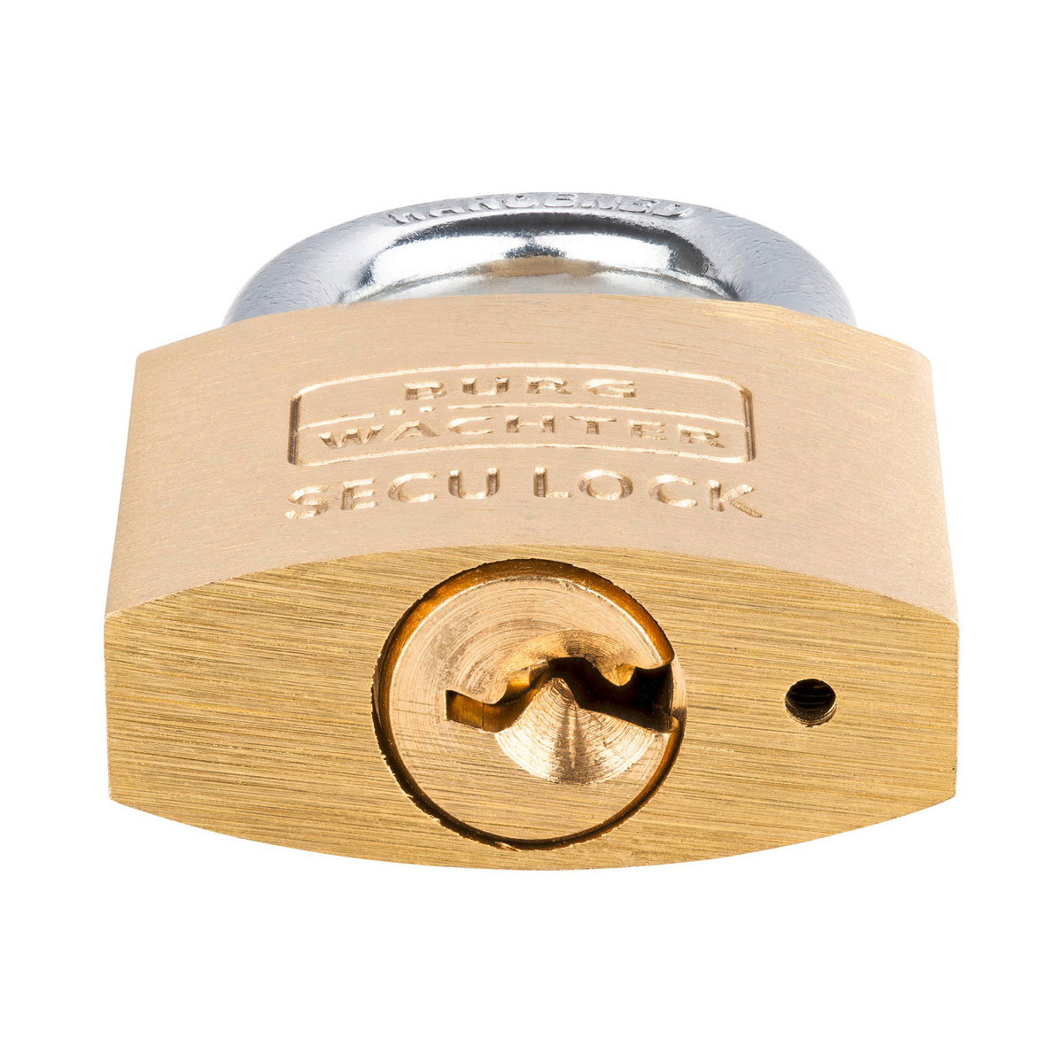 Burg Wächter Vorhängeschloss-Set Quadro 405 30 GL 28,9 x 48,9 x 11,8 mm Messing Bild 5
