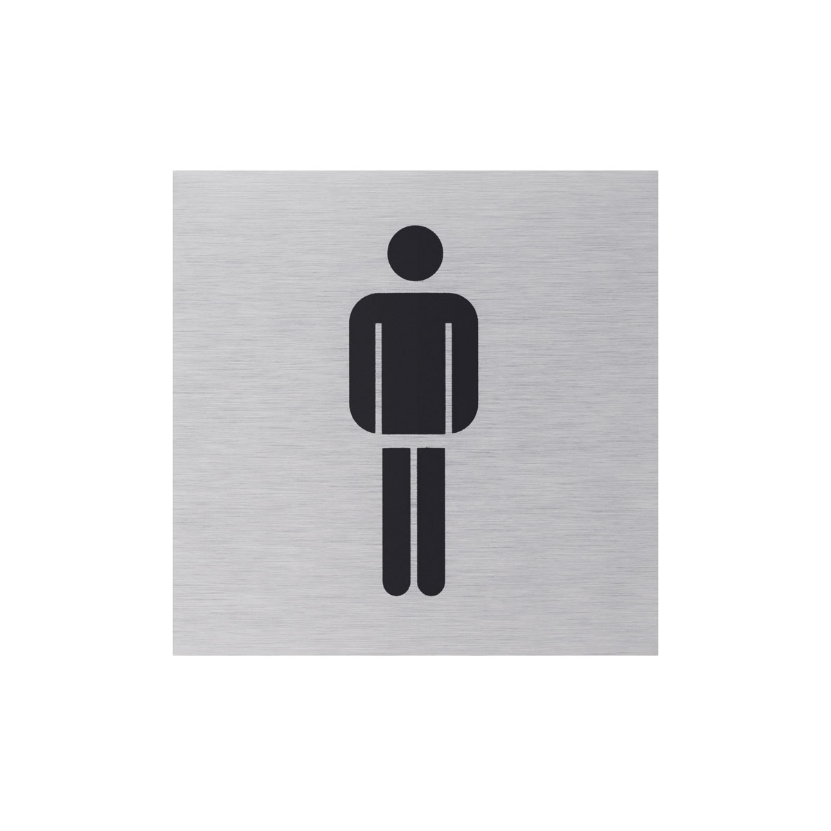 Metafranc Hinweisschild WC Herren Aluminium grau