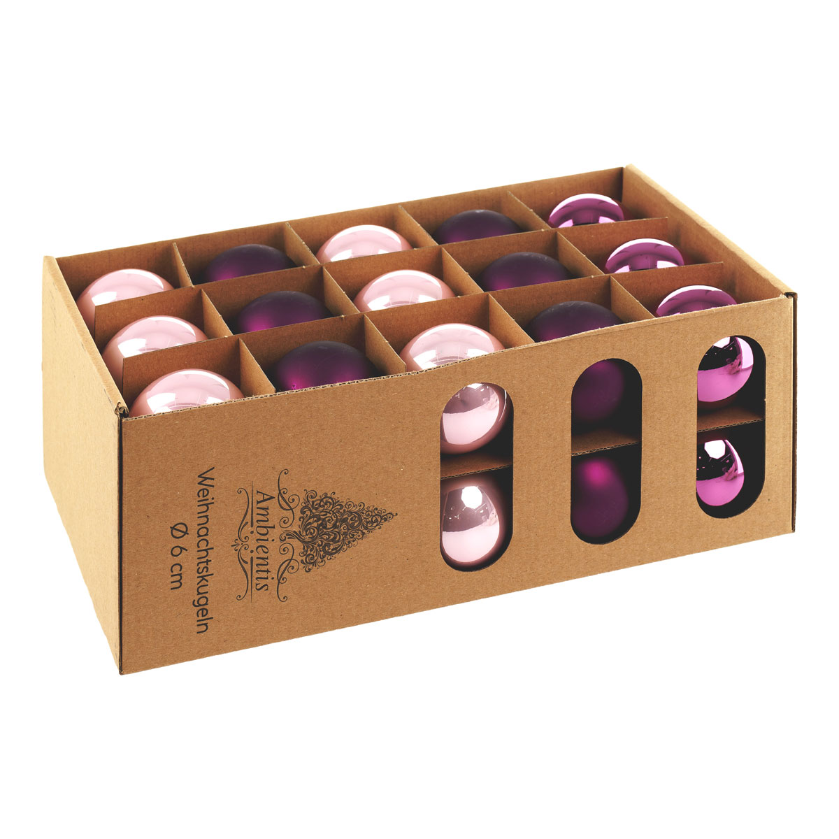 Ambientis Glaskugeln 6 cm lila Mix Bild 2