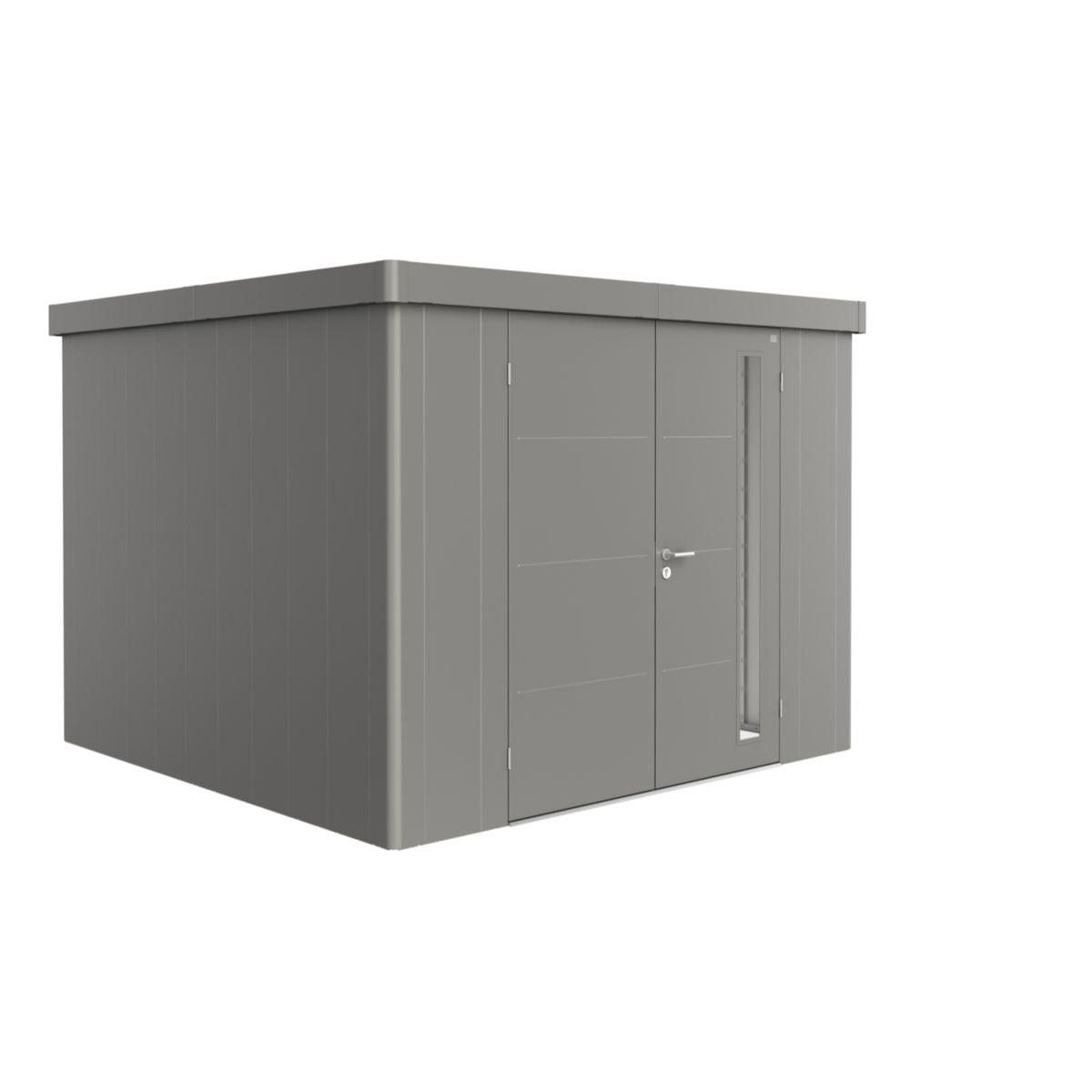 Biohort Gerätehaus Neo 3C Doppeltüre quarzgrau-metallic