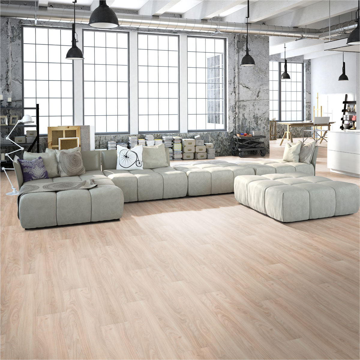 Specht Vinylboden  Vinyl SPC Ambiente Calvados Eiche 1220 x 230 x 4,8 mm Bild 4