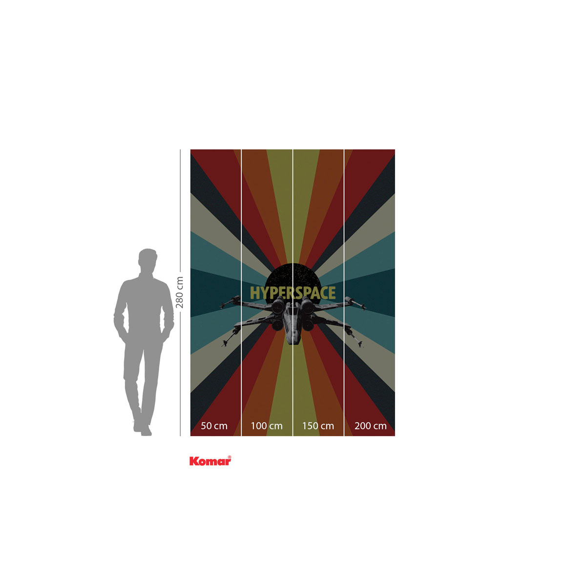 Komar  Vlies Fototapete Star Wars Hyperspace 200x280 cm Bild 3