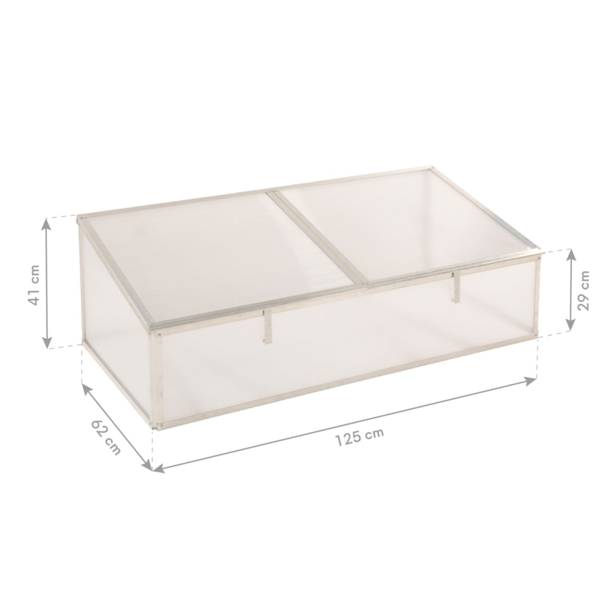 Westmann Frühbeetaufsatz Genus 130 62x125x41cm Bild 6