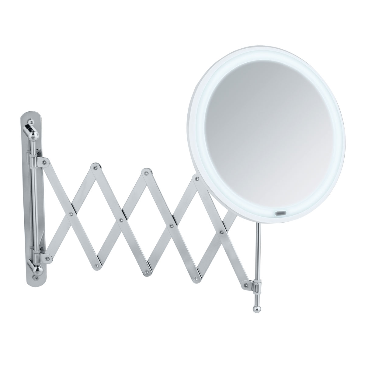 Wenko  LED Teleskop-Wandspiegel Barona Kosmetikspiegel Leuchtspiegel Bild 2