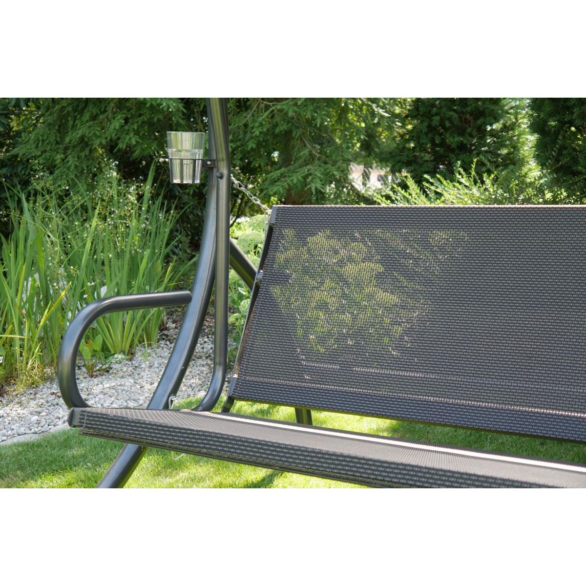 Angerer Freizeitmöbel GmbH Hollywoodschaukel „Elegance Tolar“, grau Bild 4