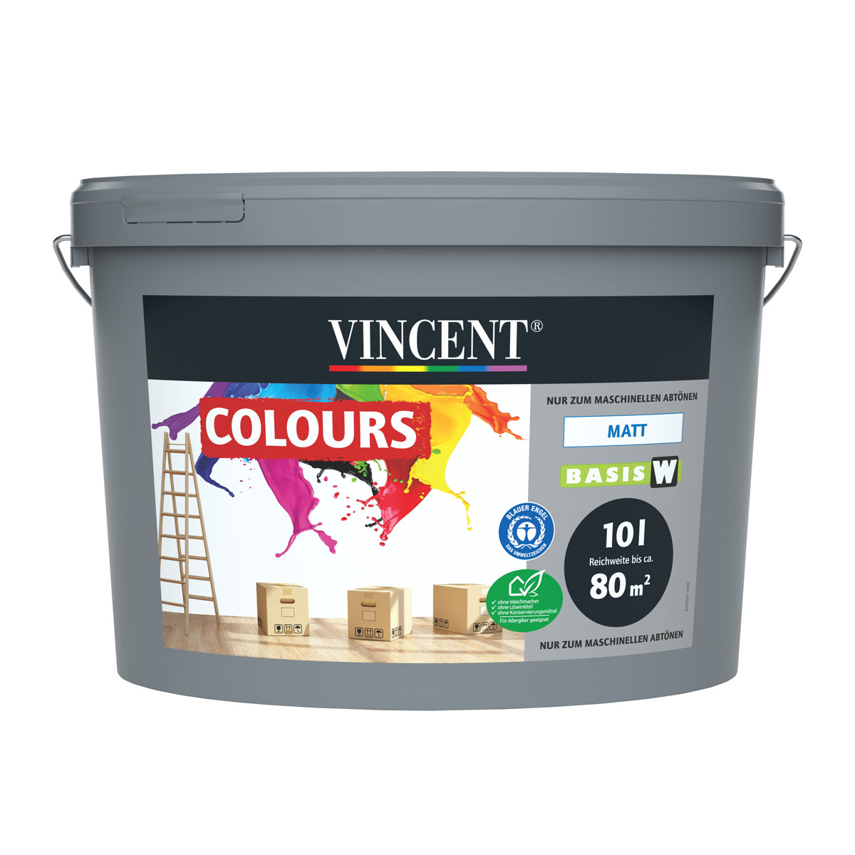 Vincent  Wandfarbe Colours Mix It matt 10 L Bild 1