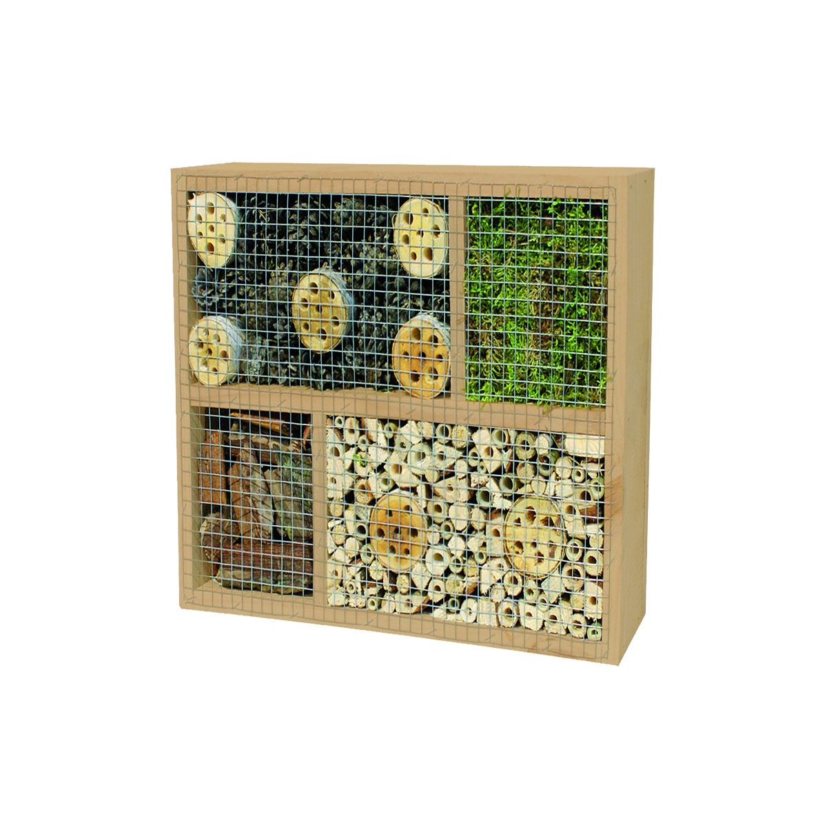 TETZNER & JENTZSCH Zaunserie „LABO-3D“, Insektenhaus 2, 36 x 36 x 12 cm