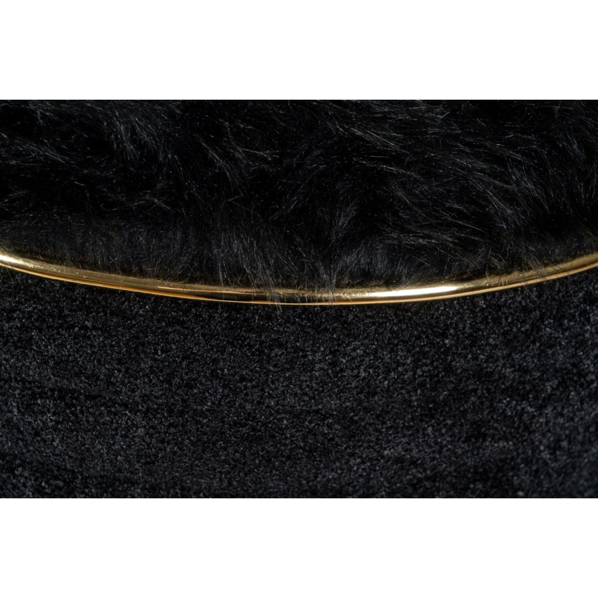 Kayoom Hocker Doric 335 Schwarz / Gold Bild 5