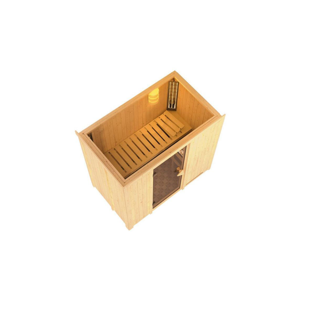 Karibu Variado Fronteinstieg ohne Zubehör kein Kranz Graphittür Bild 3