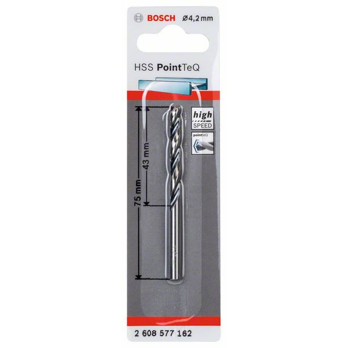Bosch HSS-Spiralbohrer PointTeQ 4,2 mm Bild 1