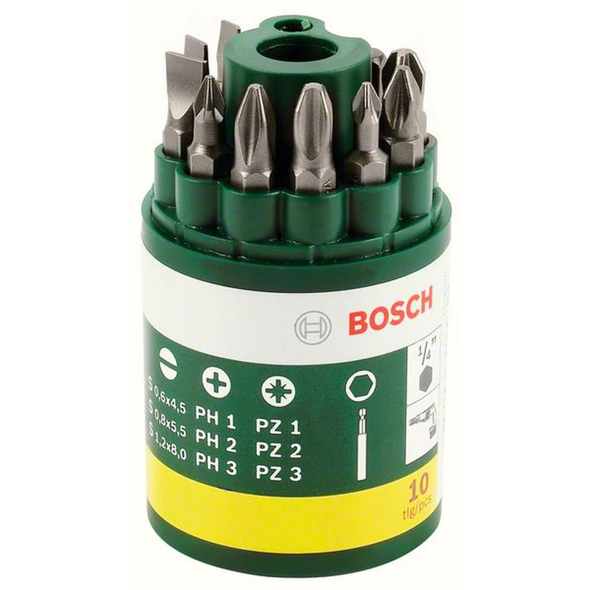 Bosch  Schrauberbit-Set Runddose 10-teilig