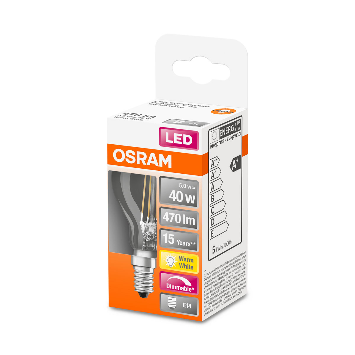 Osram LED-Leuchtmittel E14 dimmbar 40W Bild 2