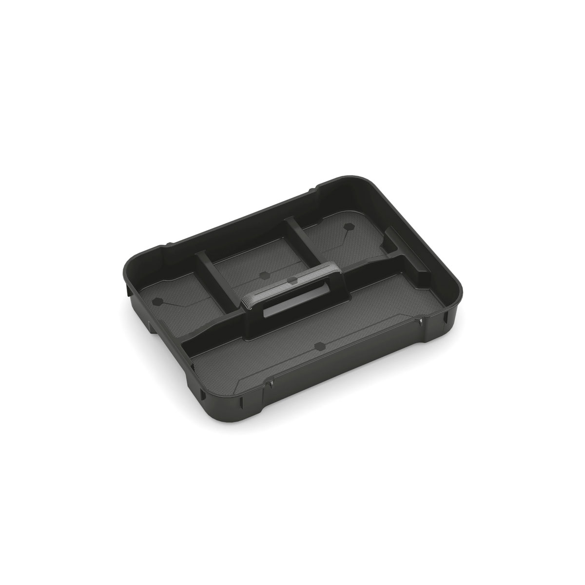 Keter Einlegeboden für Box Größe M/L 4 Fächer schwarz