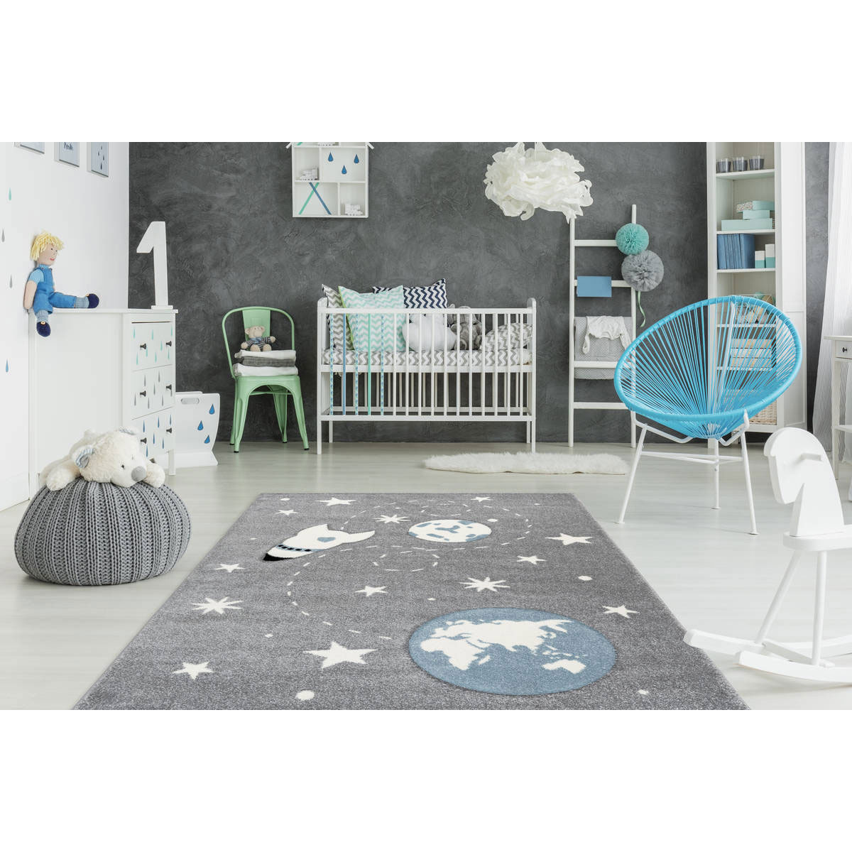 Kinderzimmerteppich „Australia - Yowah“, silber Bild 2