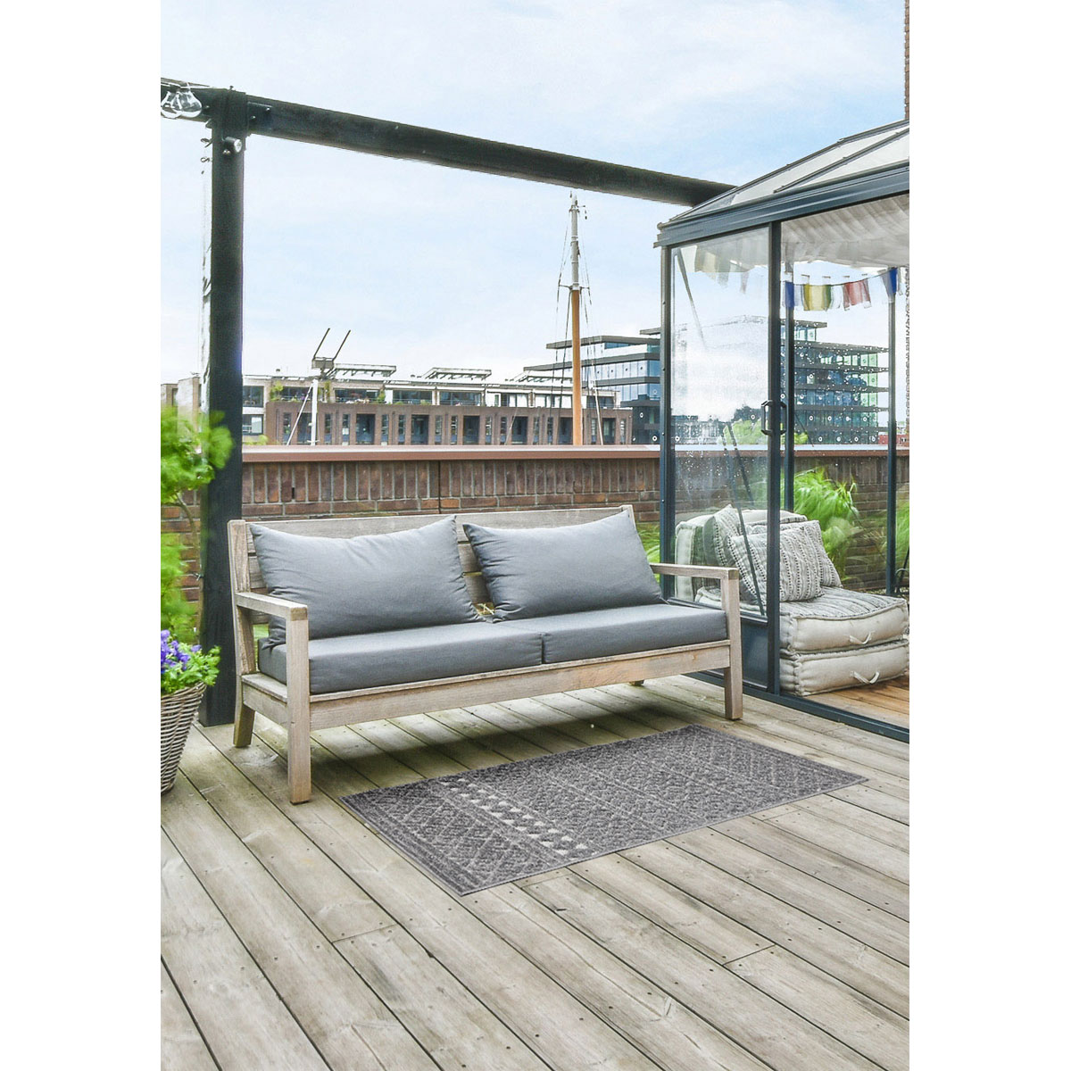 andiamo Teppich Layton 80x150 cm grau Bild 3