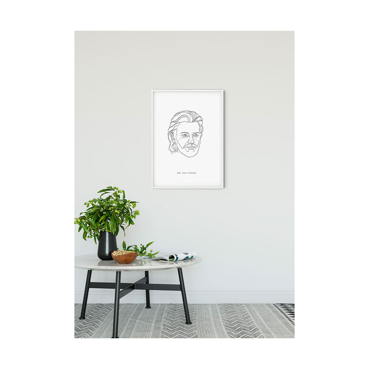 Komar  Wandbild Star Wars Classic Force Faces Obi Wan 30x40 cm