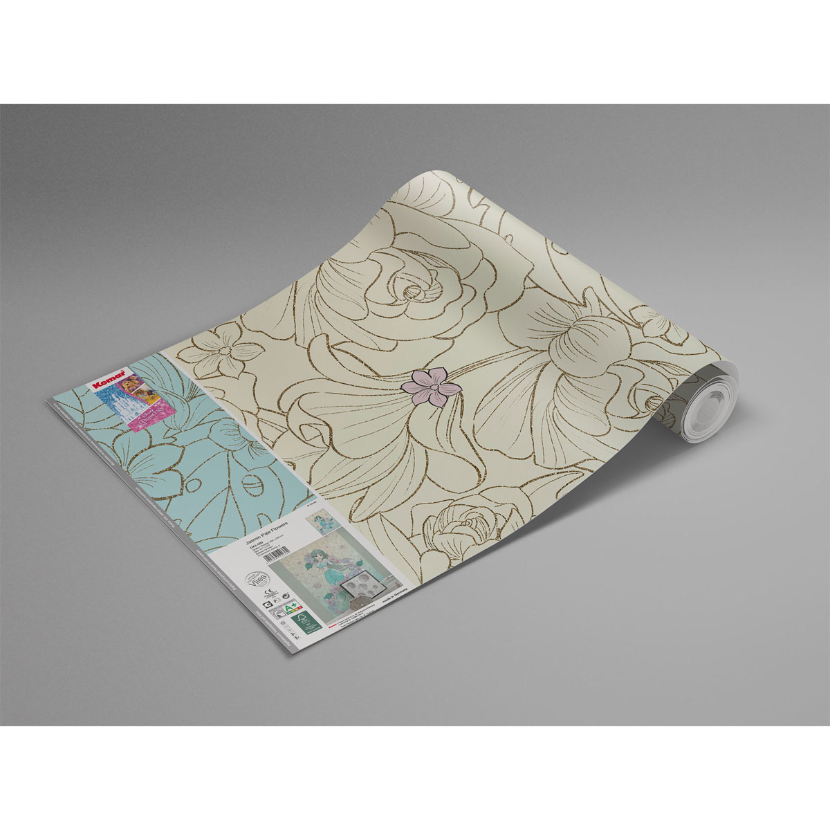 Komar  Vlies Fototapete Jasmin Pale Flowers 200x280 cm Bild 3