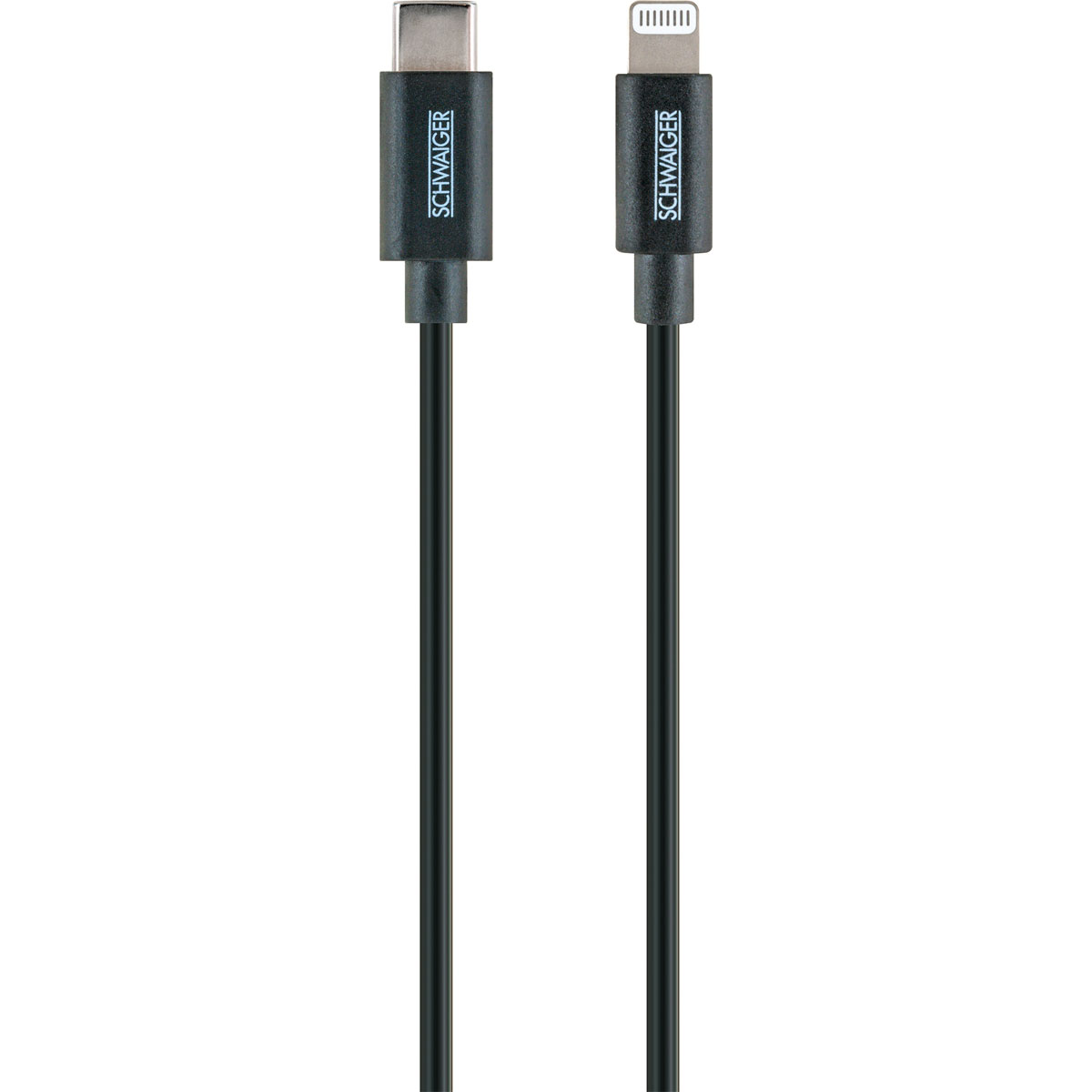 Schwaiger  Sync und Ladekabel für Apple 0,5 m schwarz