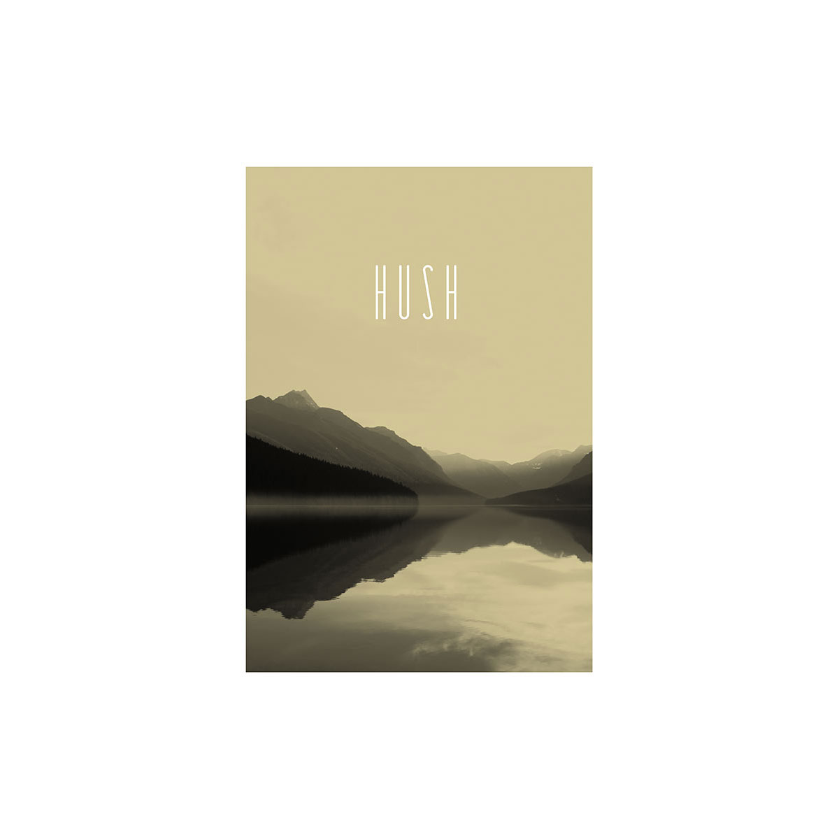 Komar  Wandbild Word Lake Hush Sand 30x40 cm Bild 2