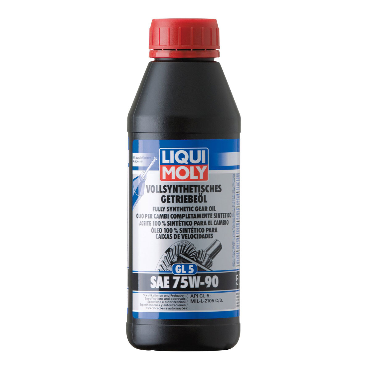 Liqui Moly Vollsynthetisches-Getriebe-Öl GL 5 SAE 75W-90 500ml