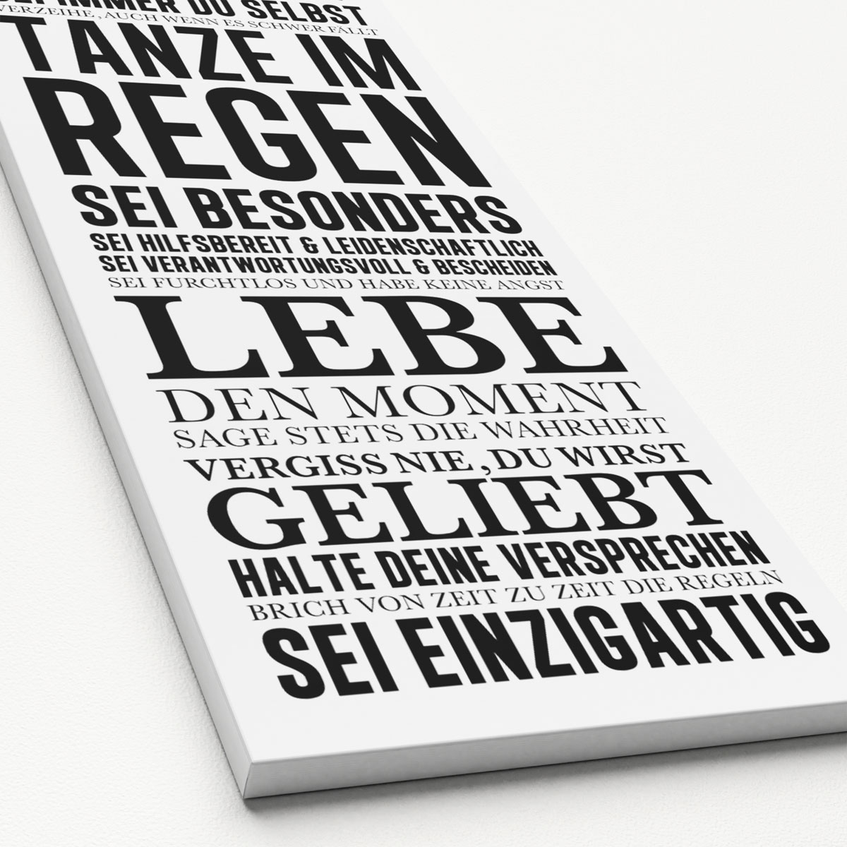 Canvas-Art Sei Glücklich 30 x 80 cm Bild 2