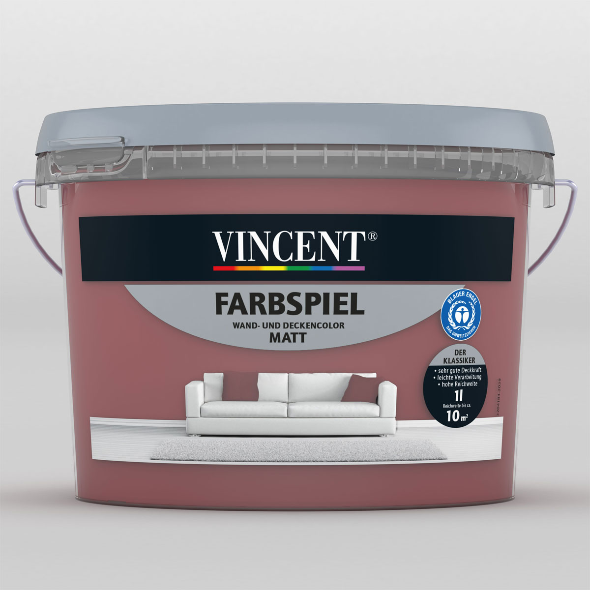 Vincent Farbspiel Rubina matt 1 L