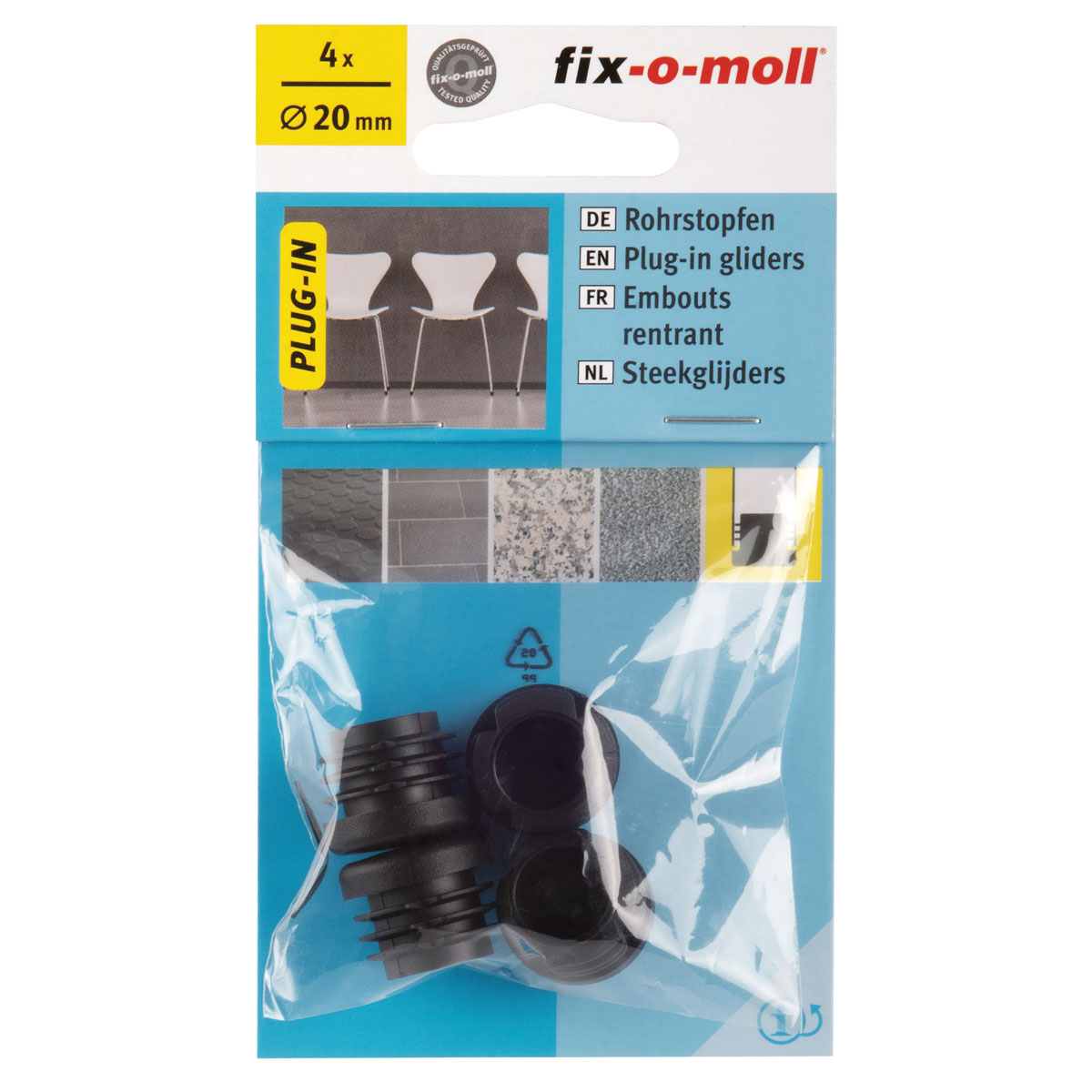 Suki Rohrstopfen Durchmesser 2 cm schwarz 4 Stück Bild 2