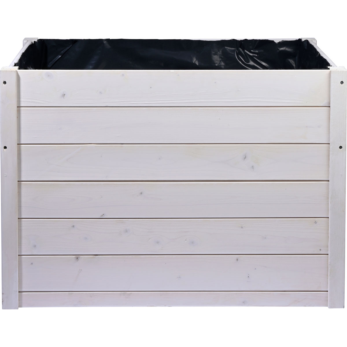 dobar Mährobotergarage mit Pflanzkasten 56 x 73 x 79 cm weiß Bild 3