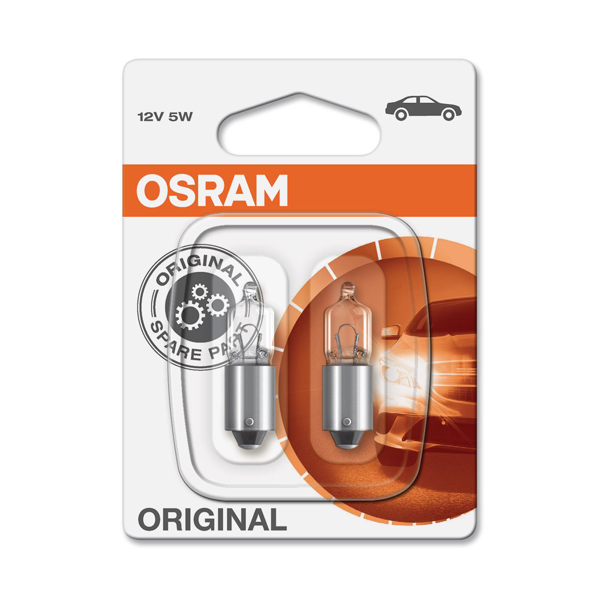 Osram Autolampe BA9S HALO KSN 25 12 V 5 Watt 2 Stück