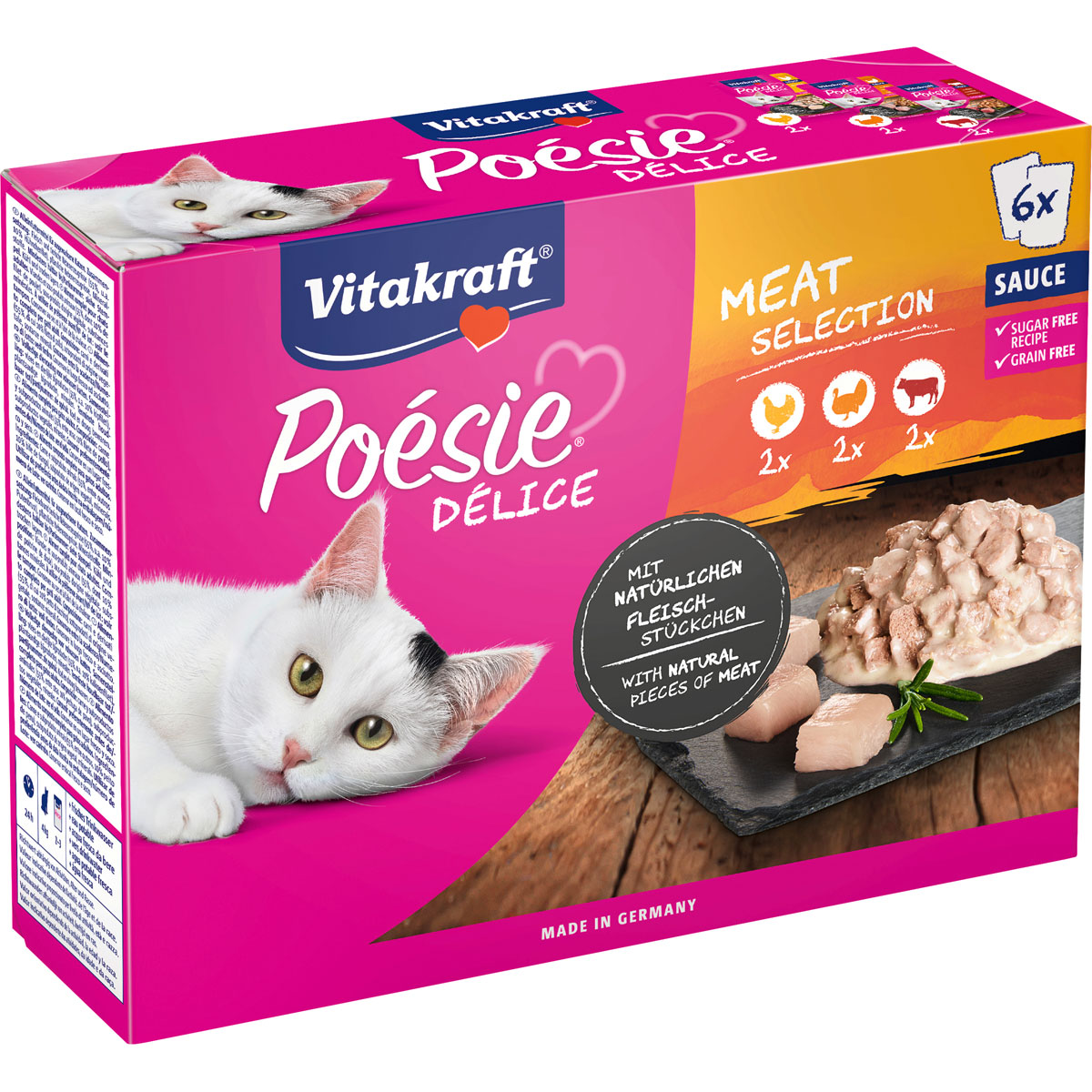 Vitakraft  Poesie DeliSauce Multipack Fleisch 6 x 85g