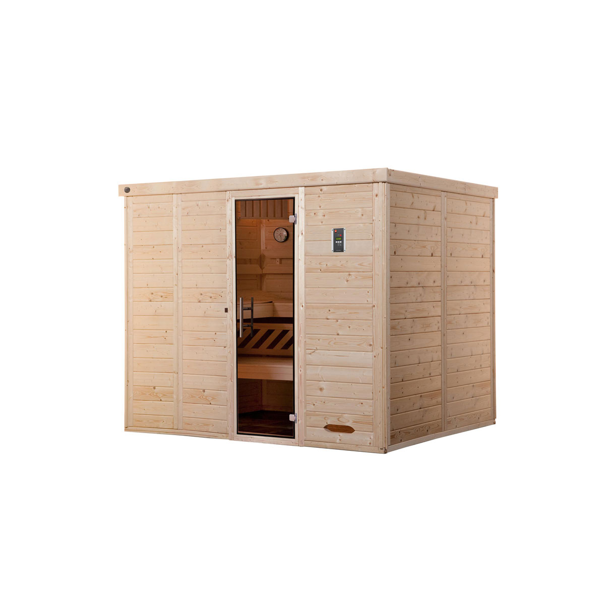 Weka  Premium Massivholz-Elementsauna Kemi Größe 4 Sparset 7,5 kW Bio S Bild 1