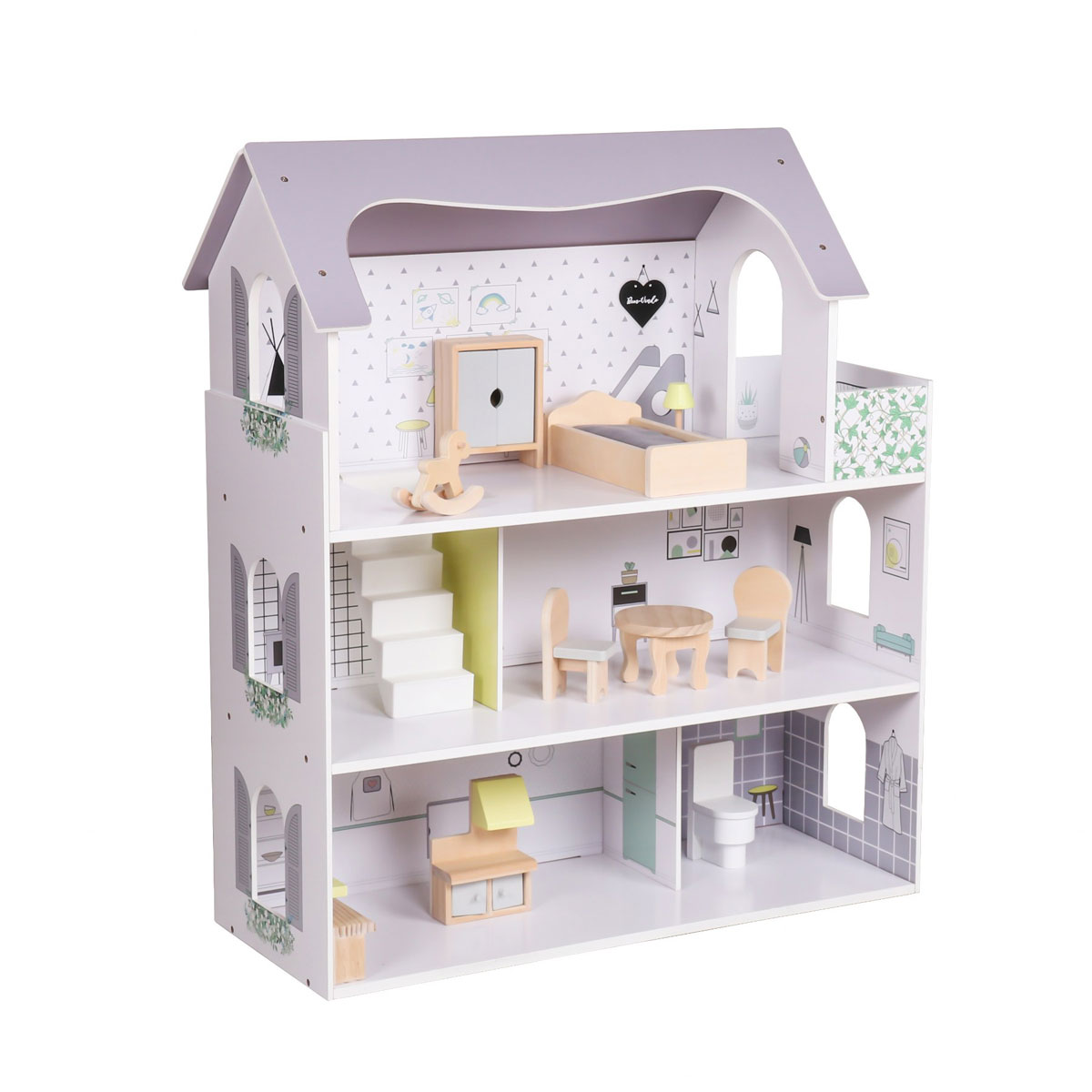 Coemo Puppenhaus „Anna“, 3 Etagen Bild 3