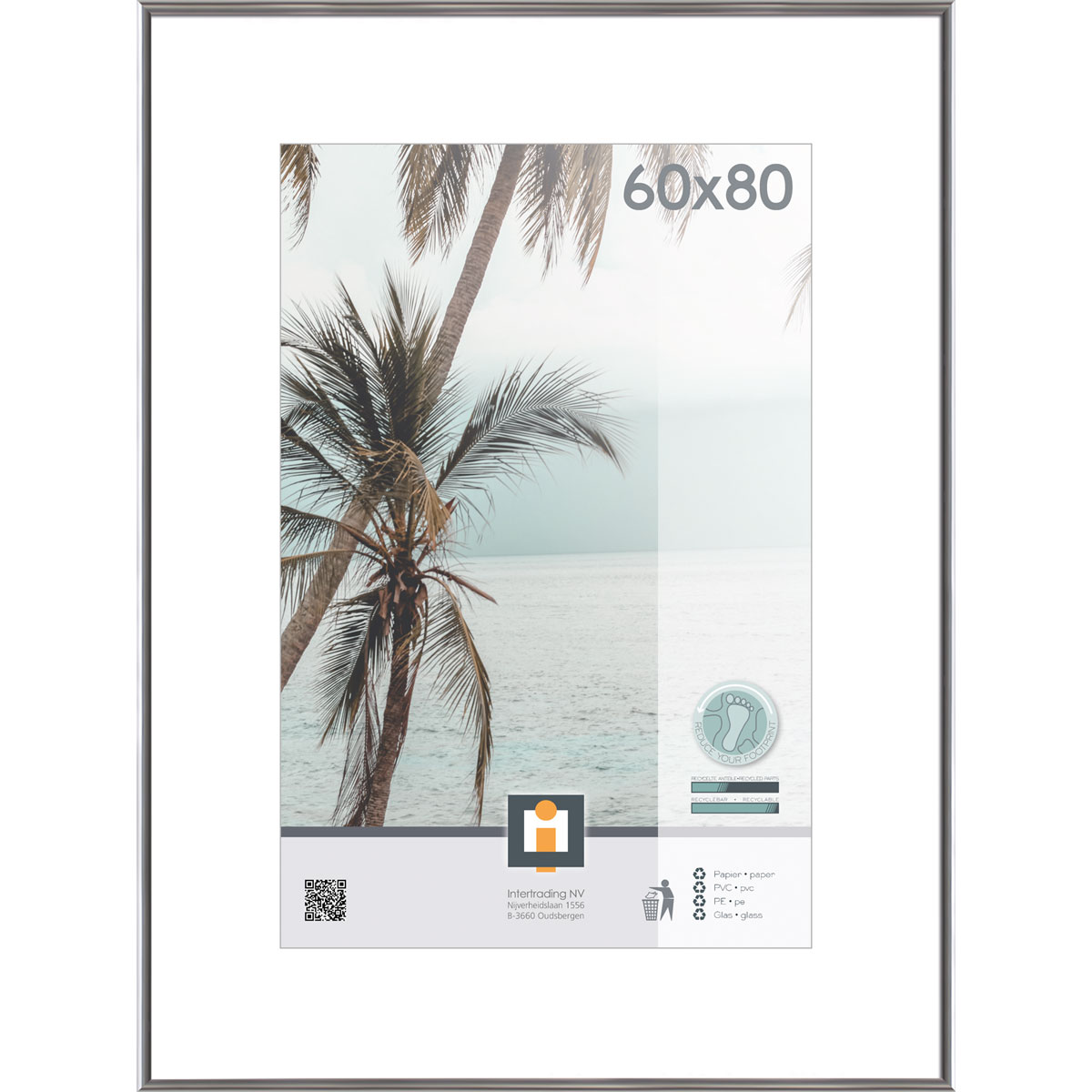 Bilderrahmen Kyoto 60x80 cm silber