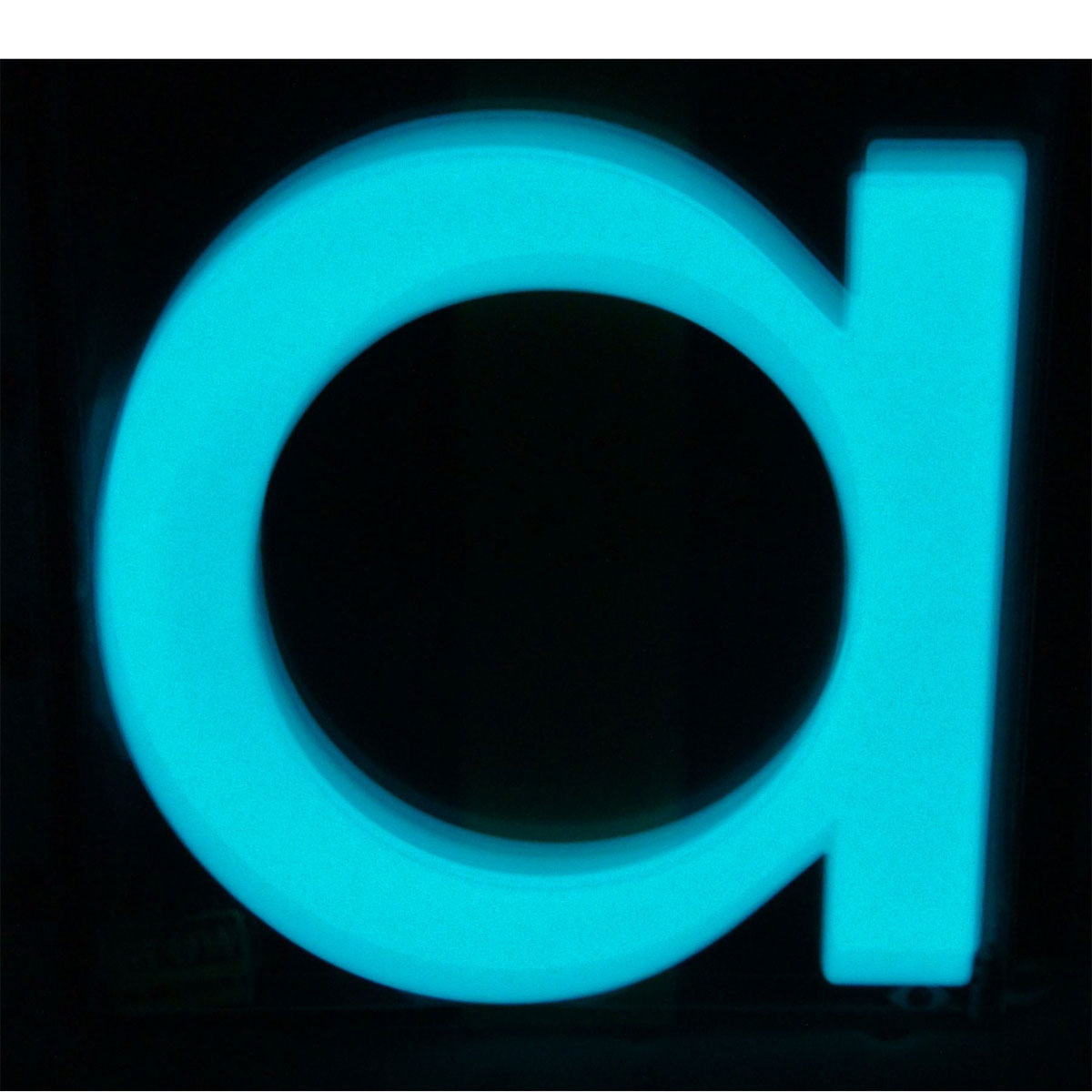 Alpertec Hausnummer a nachtleuchtend selbstklebend weiß-grün Bild 2