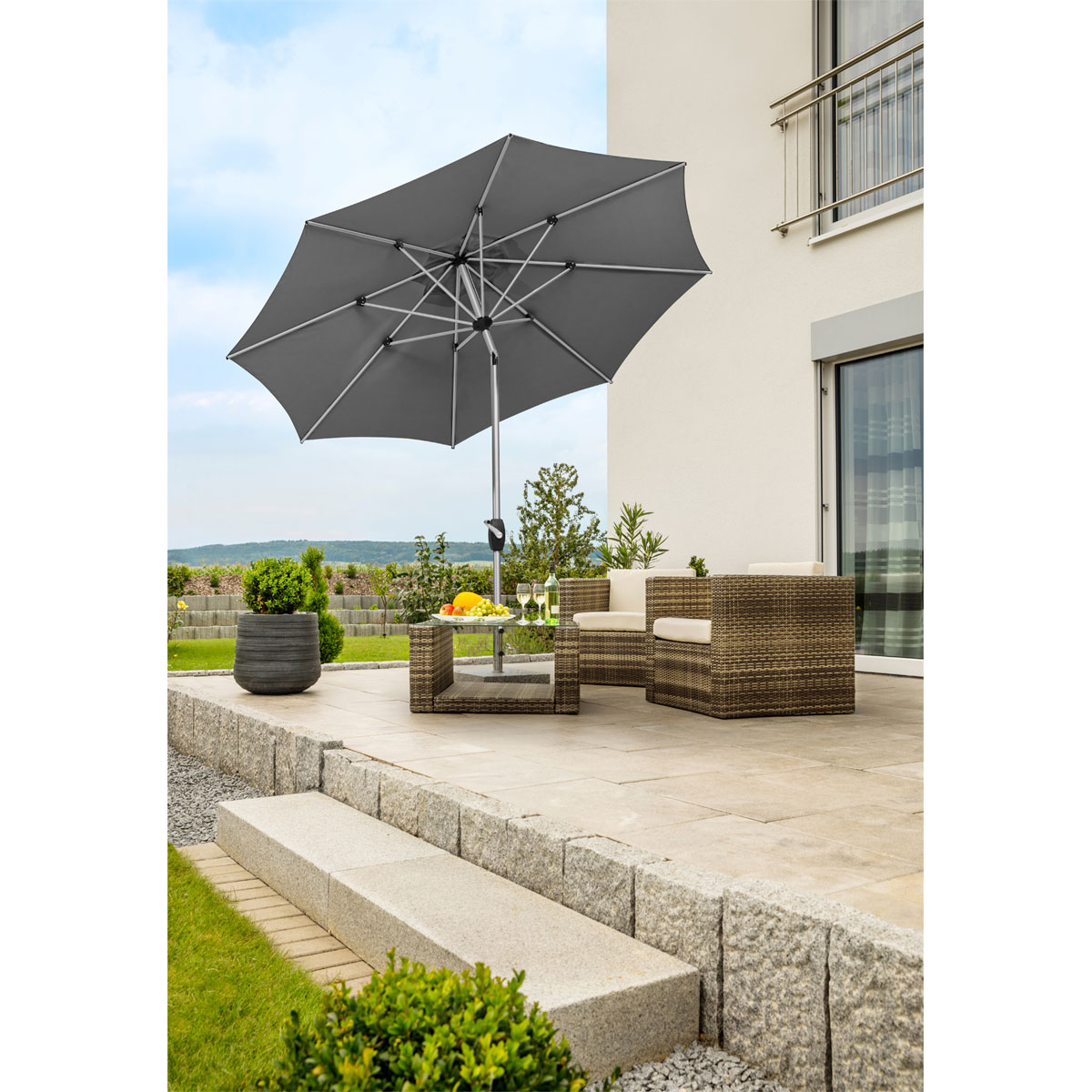 Schneider Schirme Marktschirm Venedig Green Style Bild 2